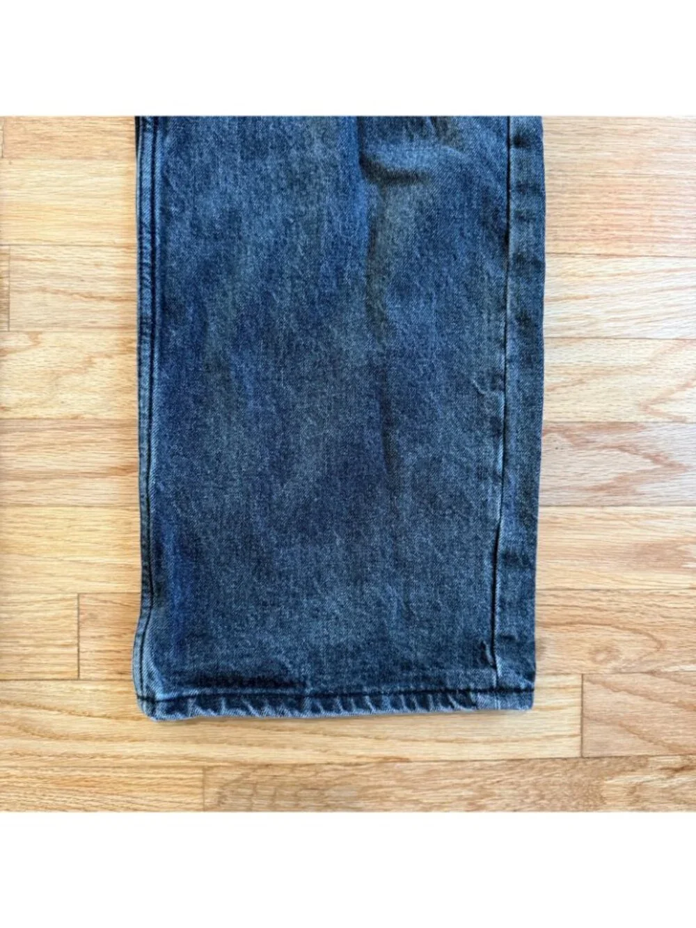 Our Legacy Third Cut Jeans Relaxed Straight Leg Washed Black Denim 30/28